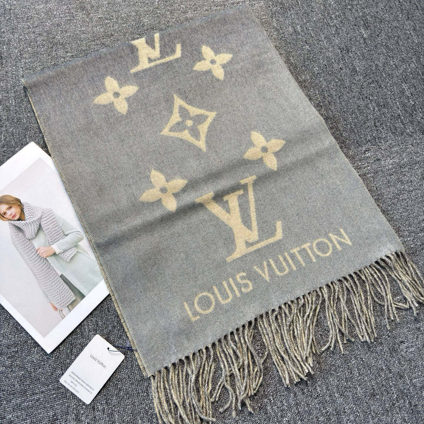 🆕【M70869】Louis Vuitton · REYKJAVIK GRADIENT渐变羊绒围巾❗️【