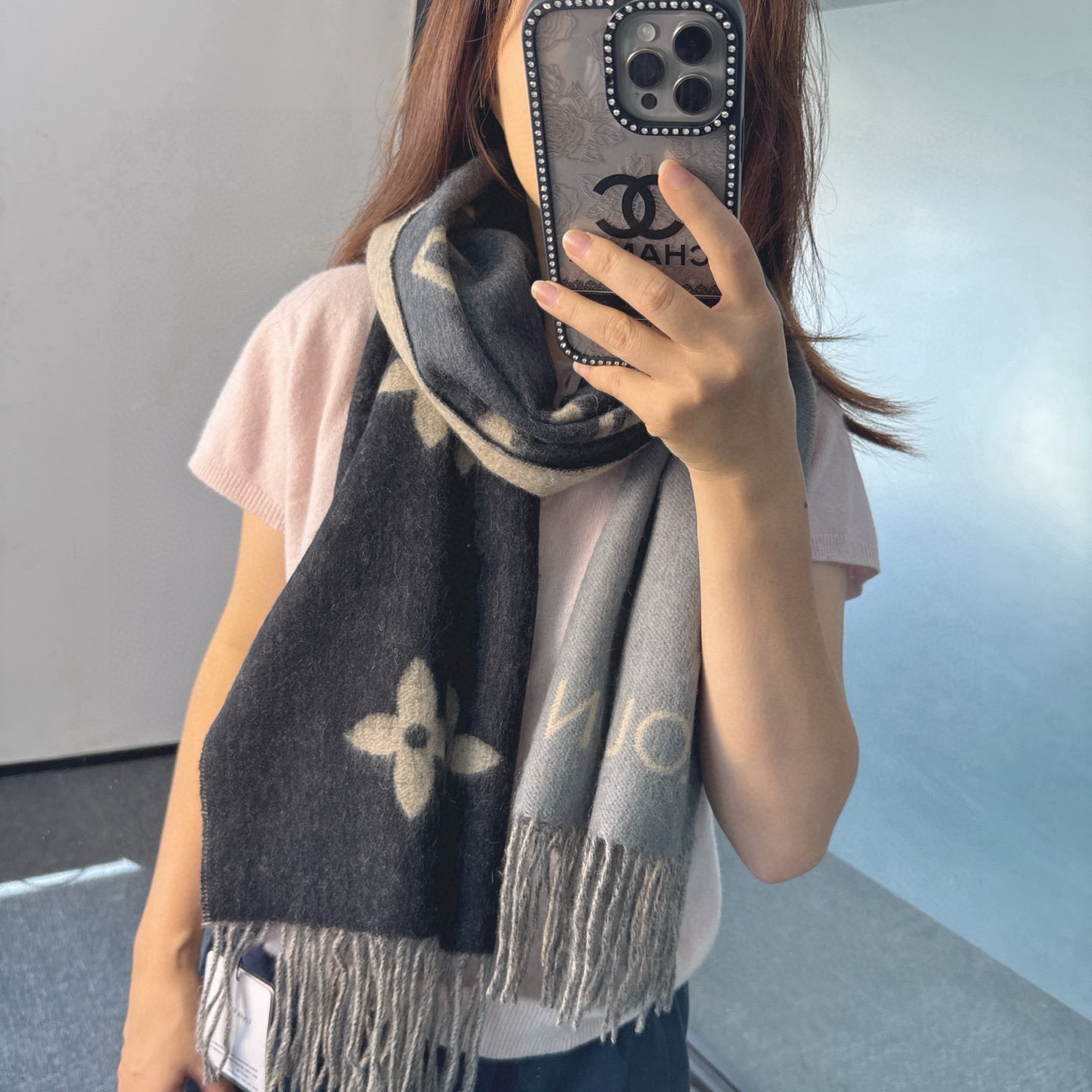 🆕【M70869】Louis Vuitton · REYKJAVIK GRADIENT渐变羊绒围巾❗️【