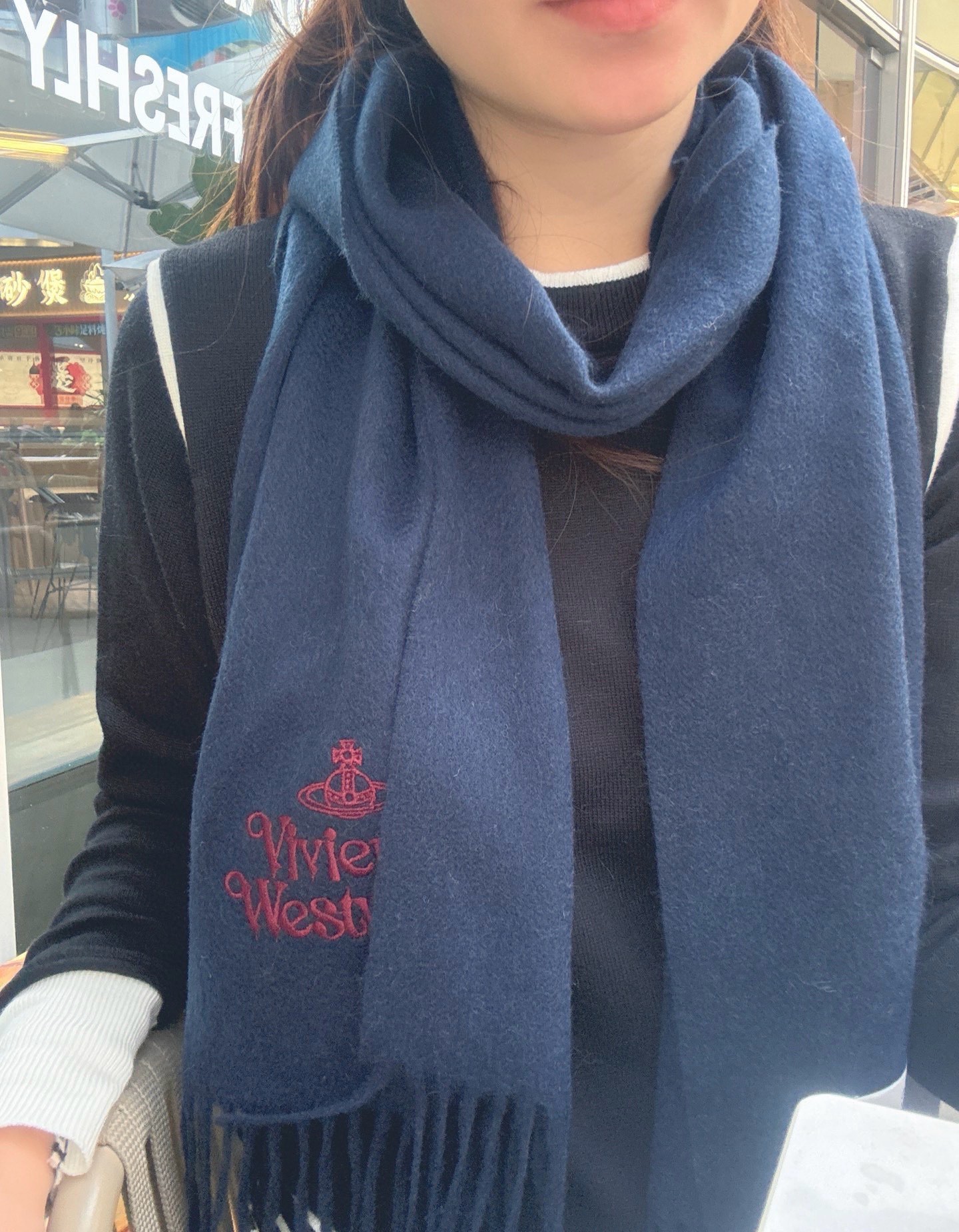 Vivienne Westwood 𝐖𝐞𝐬𝐭𝐰𝐨𝐨𝐝 【薇薇安 · 西太后】 山羊绒小围巾 送人自留都太高大上了 重磅上新