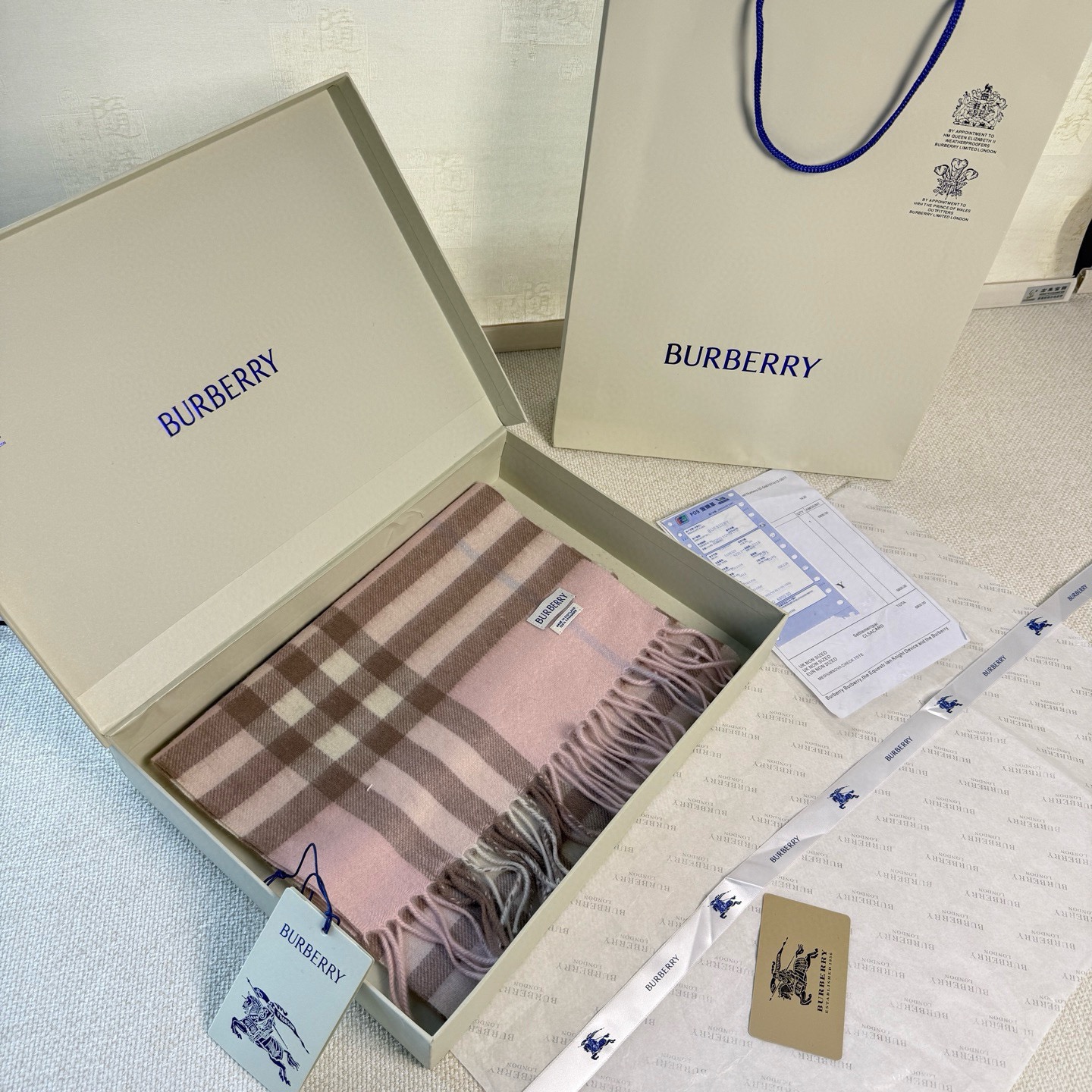 🆕【纯羊绒芯片版】Burberry · 巴宝莉经典万年格子❗️老款新作，最新官网全套辅料❗️HK🇭🇰外贸