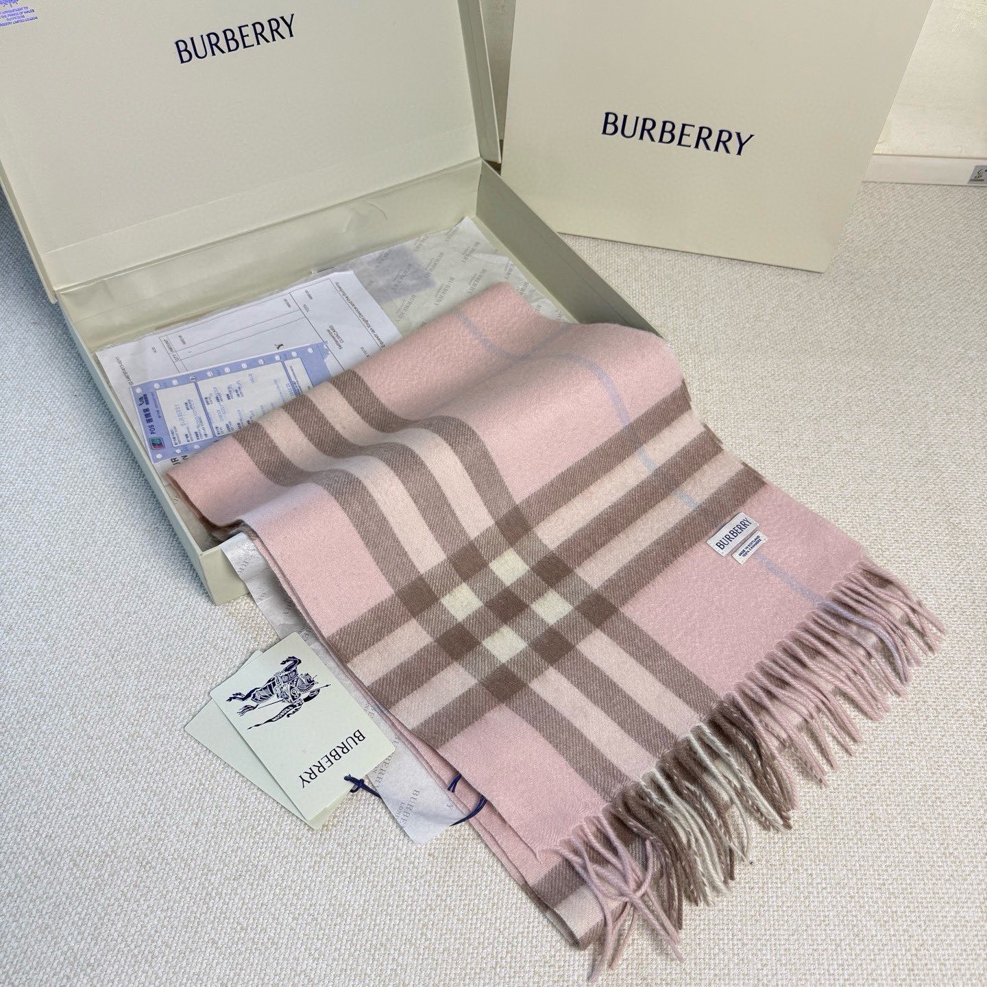 🆕【纯羊绒芯片版】Burberry · 巴宝莉经典万年格子❗️老款新作，最新官网全套辅料❗️HK🇭🇰外贸
