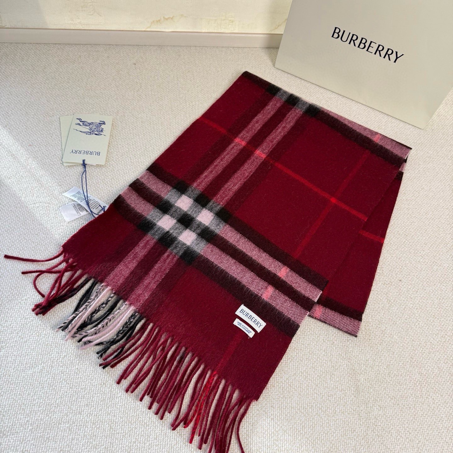 🆕【纯羊绒芯片版】Burberry · 巴宝莉经典万年格子❗️老款新作，最新官网全套辅料❗️HK🇭🇰外贸
