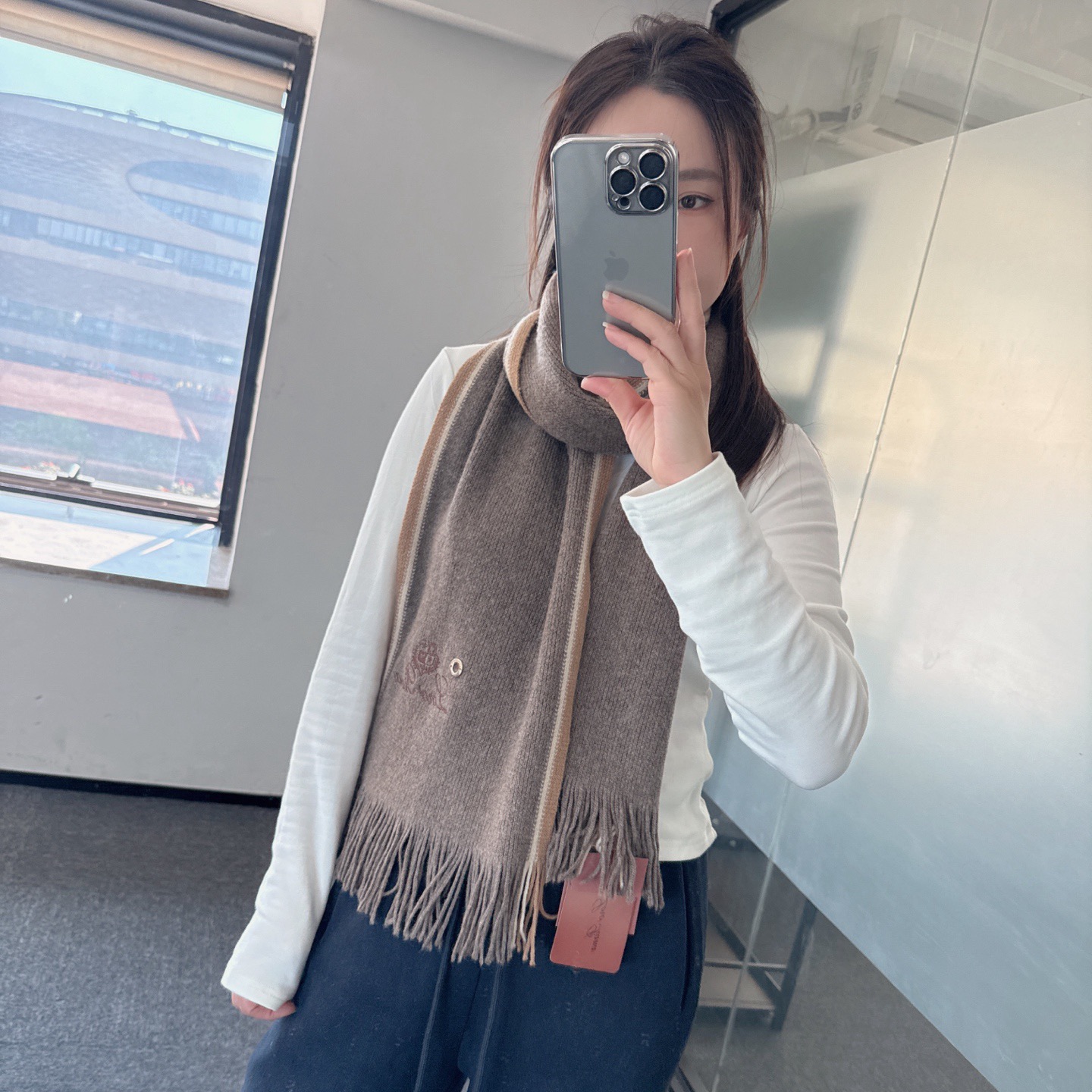 🆕Loro Piana · 诺悠翩雅秋冬新品羊绒针织围巾！出口尾单，客供顶级纱线！这款织法比较难，又很费