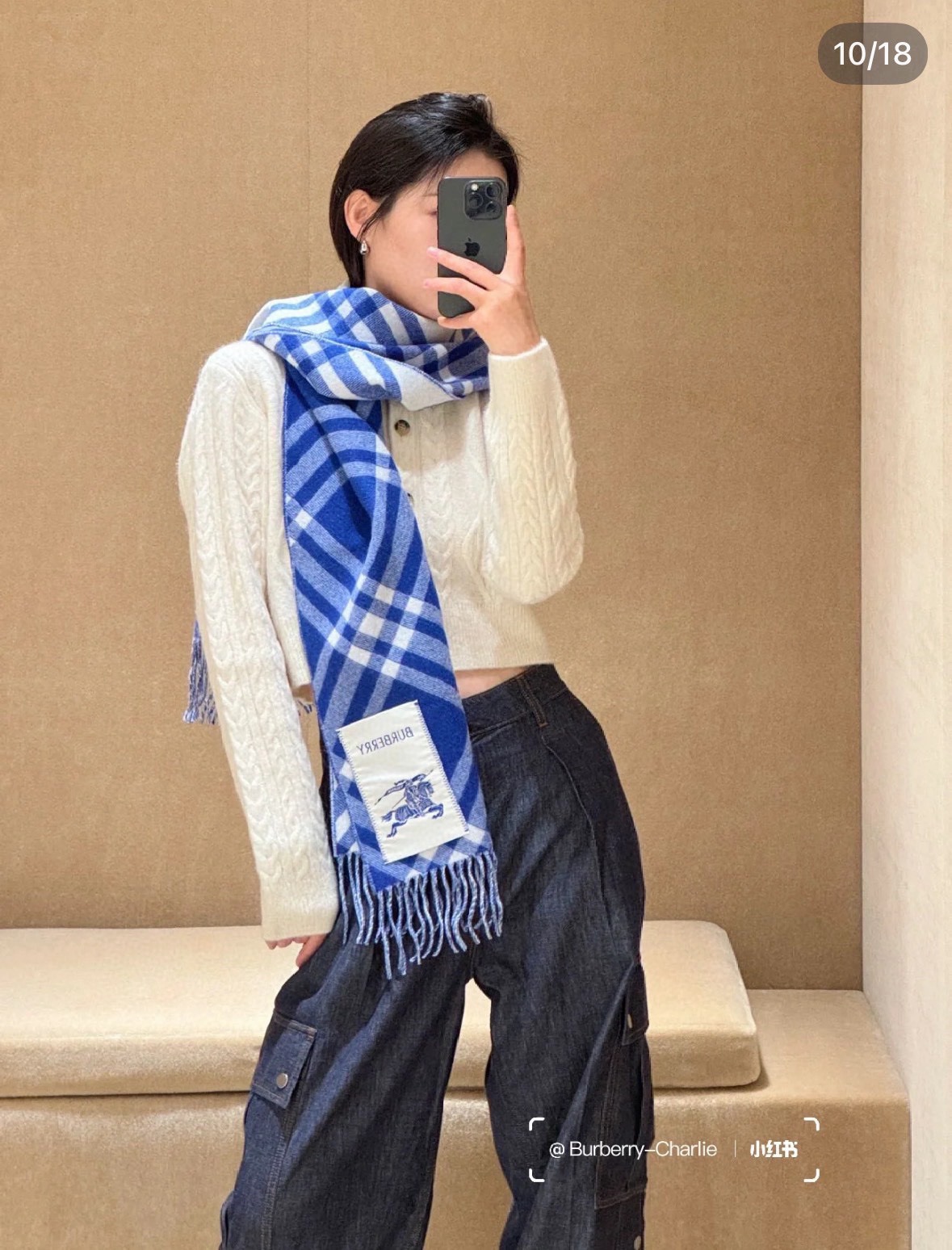 🆕Burberry新款苏格兰格纹羊绒围巾，继全智贤带火的格纹款围巾之后，Bur又一款力作上市，Burberry新款流苏格
