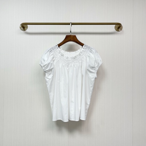Elegant Two-Way Cotton Blouse - French Style, Off-Shoulder Design, Available in S-L 1 Elegant Two-Way Cotton Blouse - French Style, Off-Shoulder Design, Available in S-L