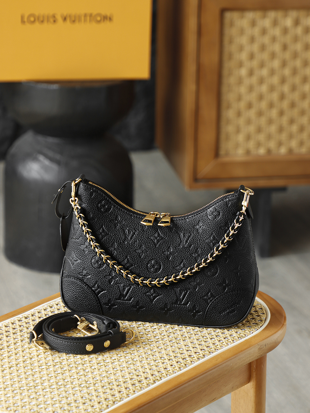 Louis Vuitton Boulogne Small Handbag with Gold-Tone Hardware