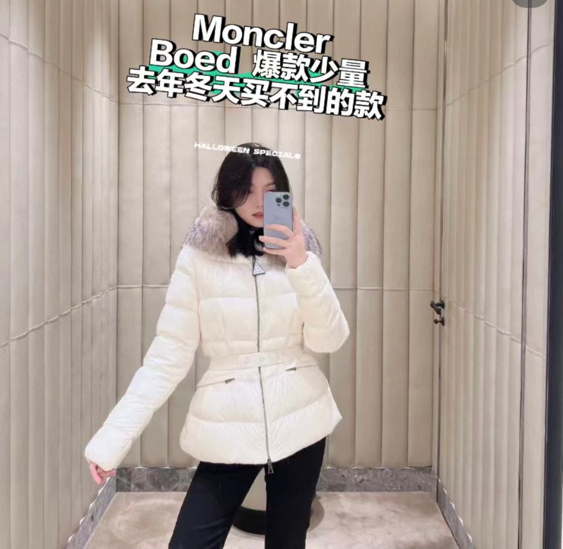 Moncler Clothing Down Jacket White Goose Down Winter Collection
