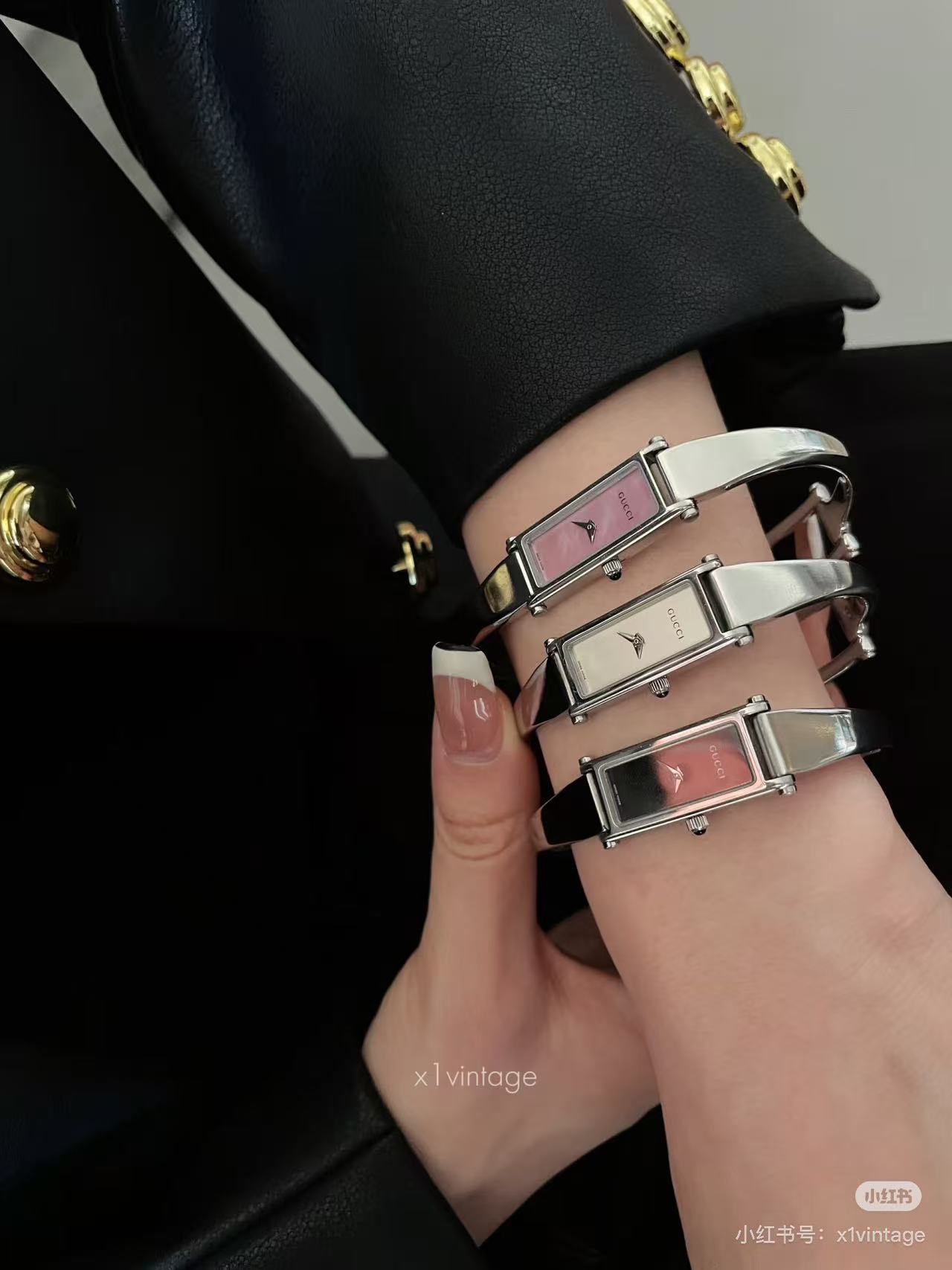 Gucci Vintage Bracelet Watch, Rectangular Case, Silver Band, and Minimalist Dial 5 a1757327159137 6233