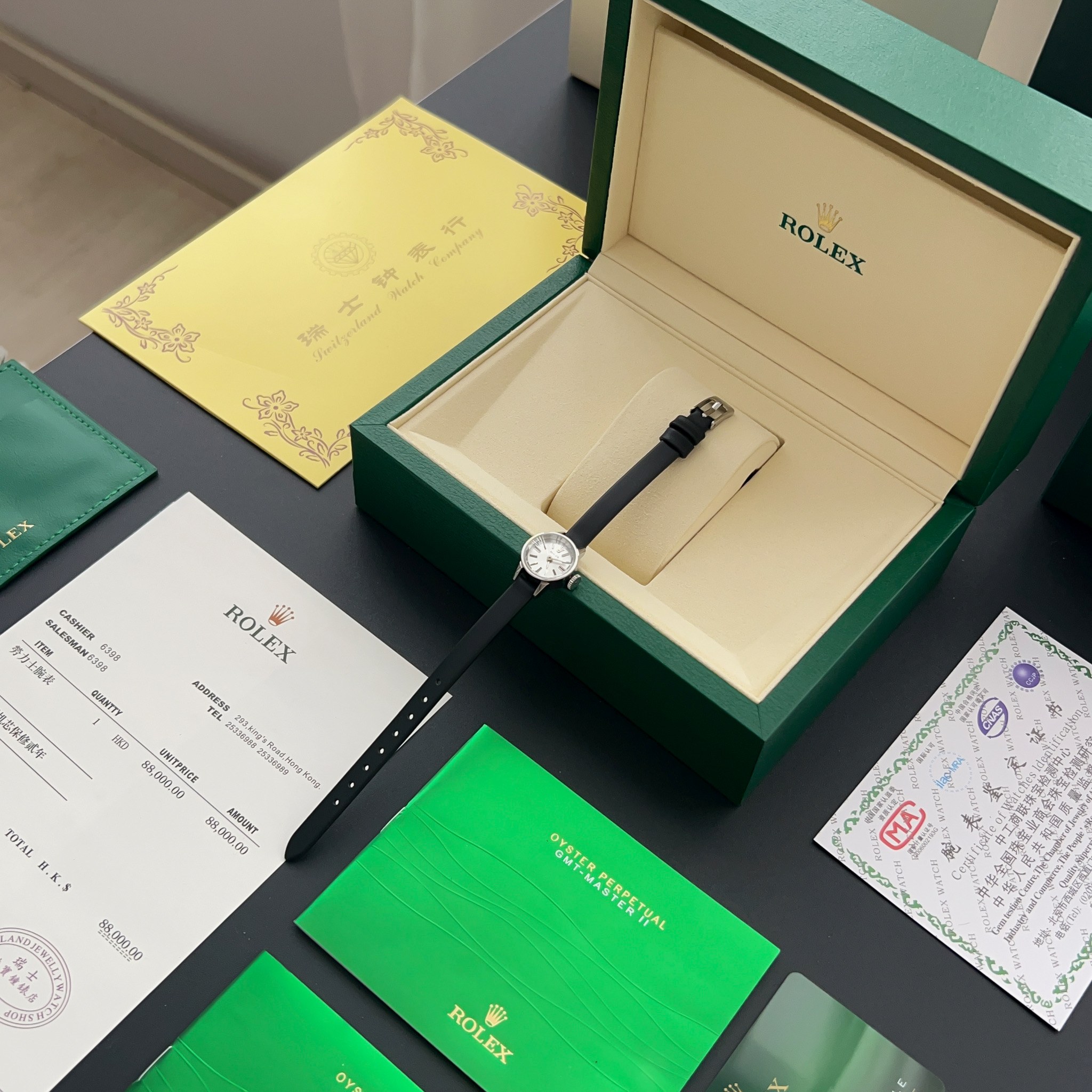 Rolex Precision Mini Gouden Horloge - 1950, Witgoud, Ø18.5mm - Uitstekende Staat
