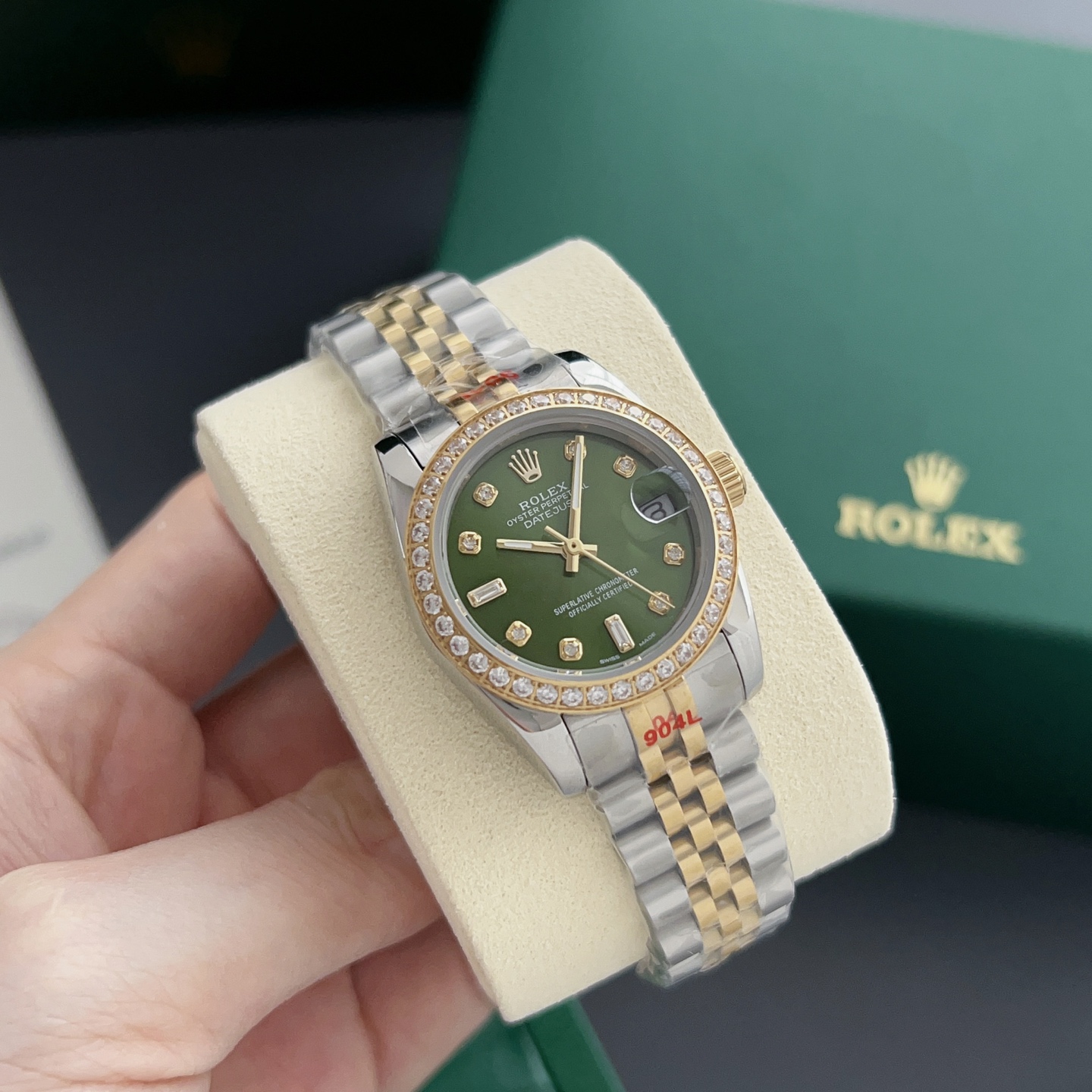 Rolex Style Green Watches Watches Watches detail image 3 from source 765442