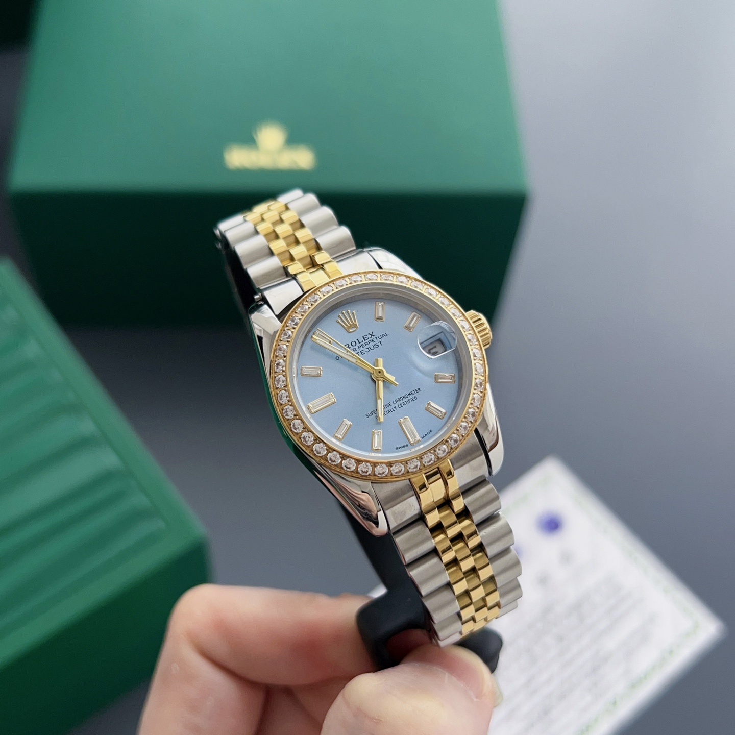 Rolex Style Blue Watches Watches Watches detail image 4 from source 765443