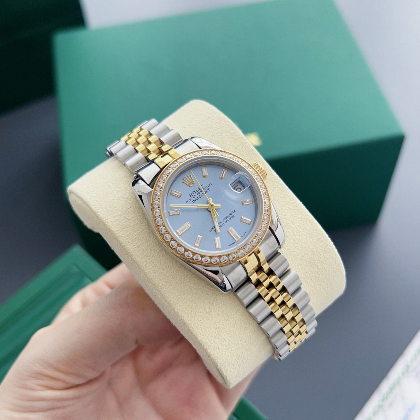 Rolex Style Blue Watches Watches Watches detail image 3 from source 765443