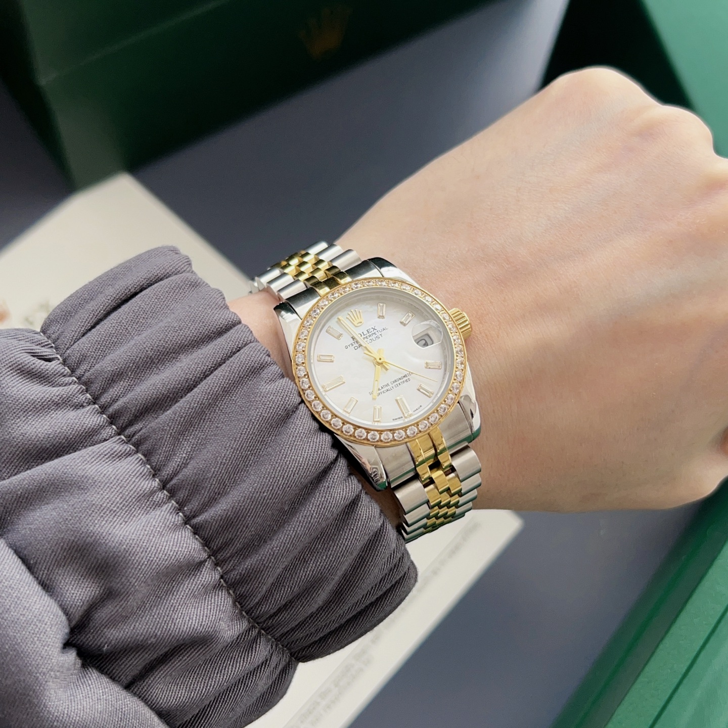 Rolex Style Blue Watches Watches Watches detail image 9 from source 765445