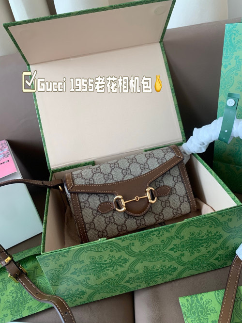 Gucci 1955 Horsebit Camera Bag, Monogram Canvas, Compact & Stylish 1 Gucci 1955 Horsebit Camera Bag, Monogram Canvas, Compact & Stylish