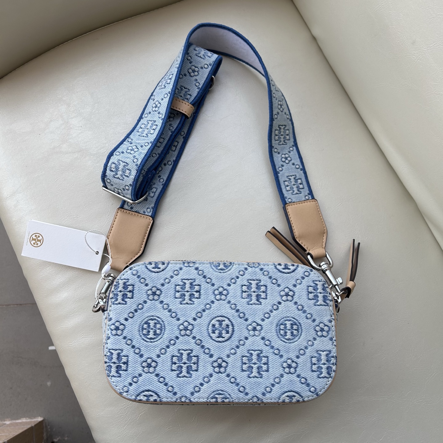 Tory Burch ～ 新款TORY BURCH 汤丽柏琦 169760T MONOGRAM MILLER迷你斜挎相机包