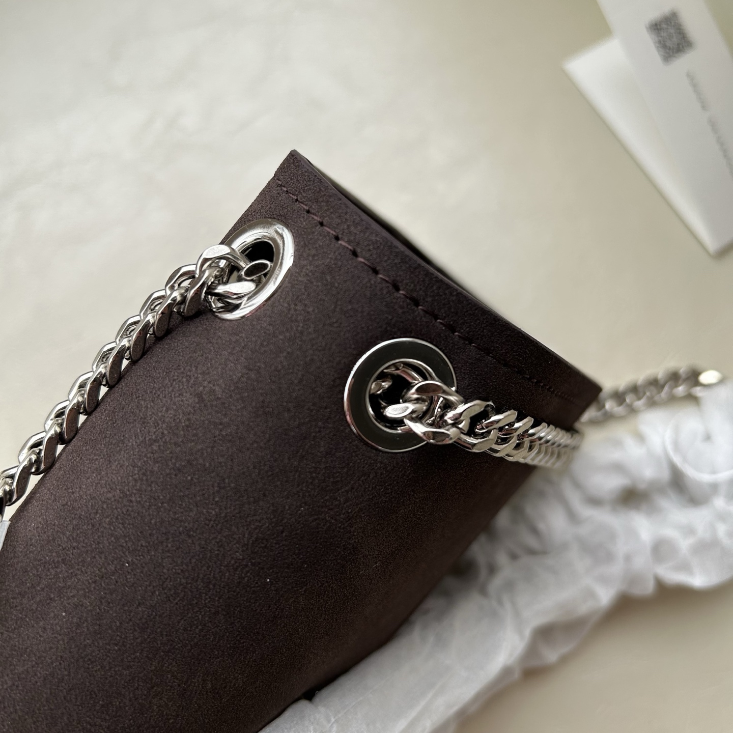 Tory Burch ～Tory Burch Kira麂皮迷你扭锁肩背包Kira Turnlock
