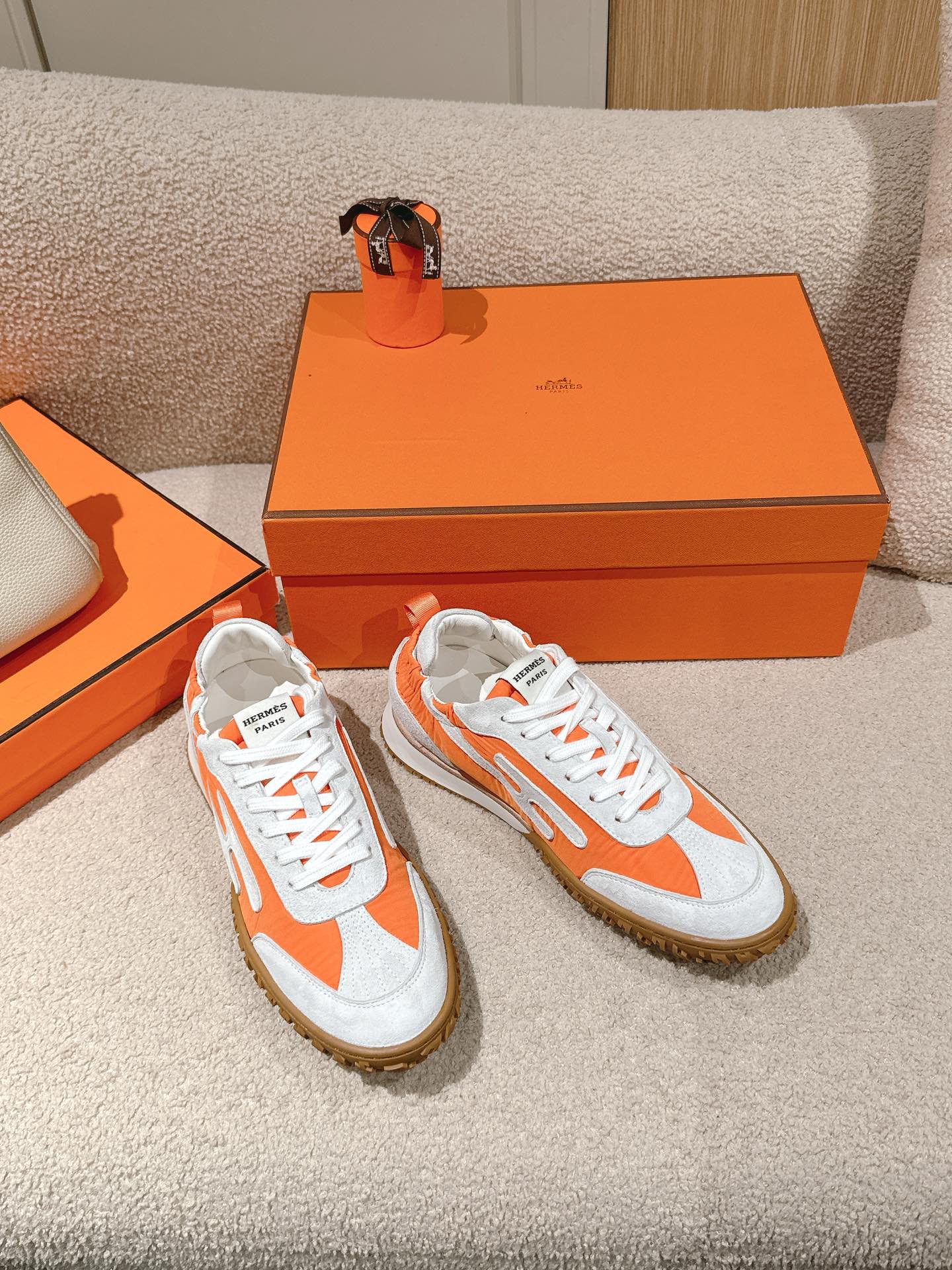 HERMES Jet Sneakers Unisex Spring/Autumn Fashion Classic - Premium Quality
