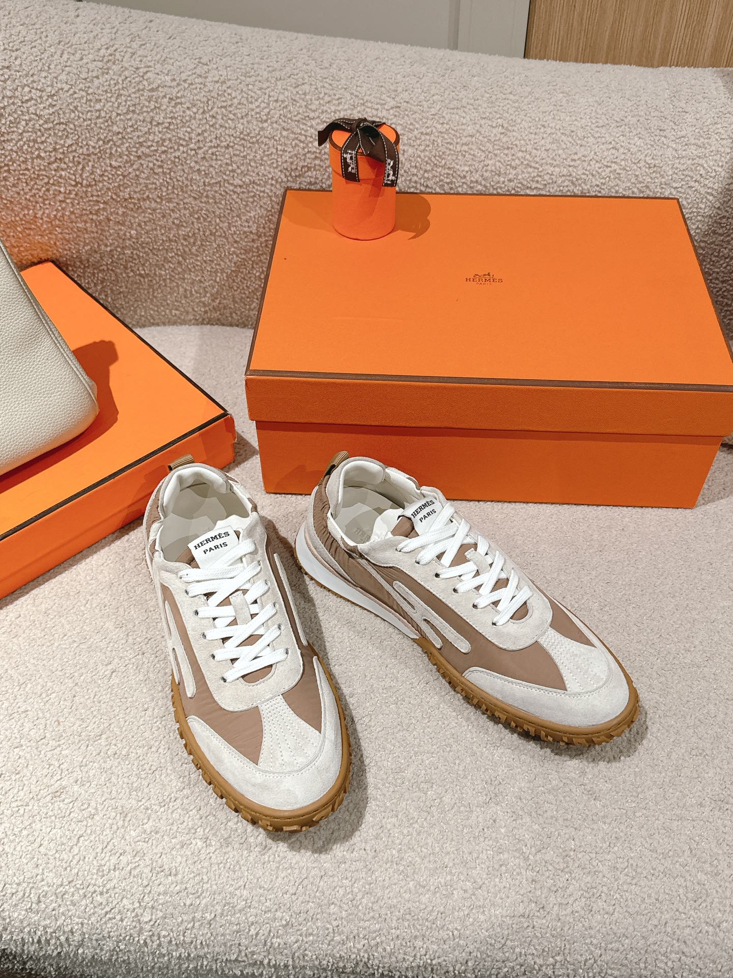 HERMES Jet Sneakers Unisex Spring/Autumn Fashion Classic - Premium Quality