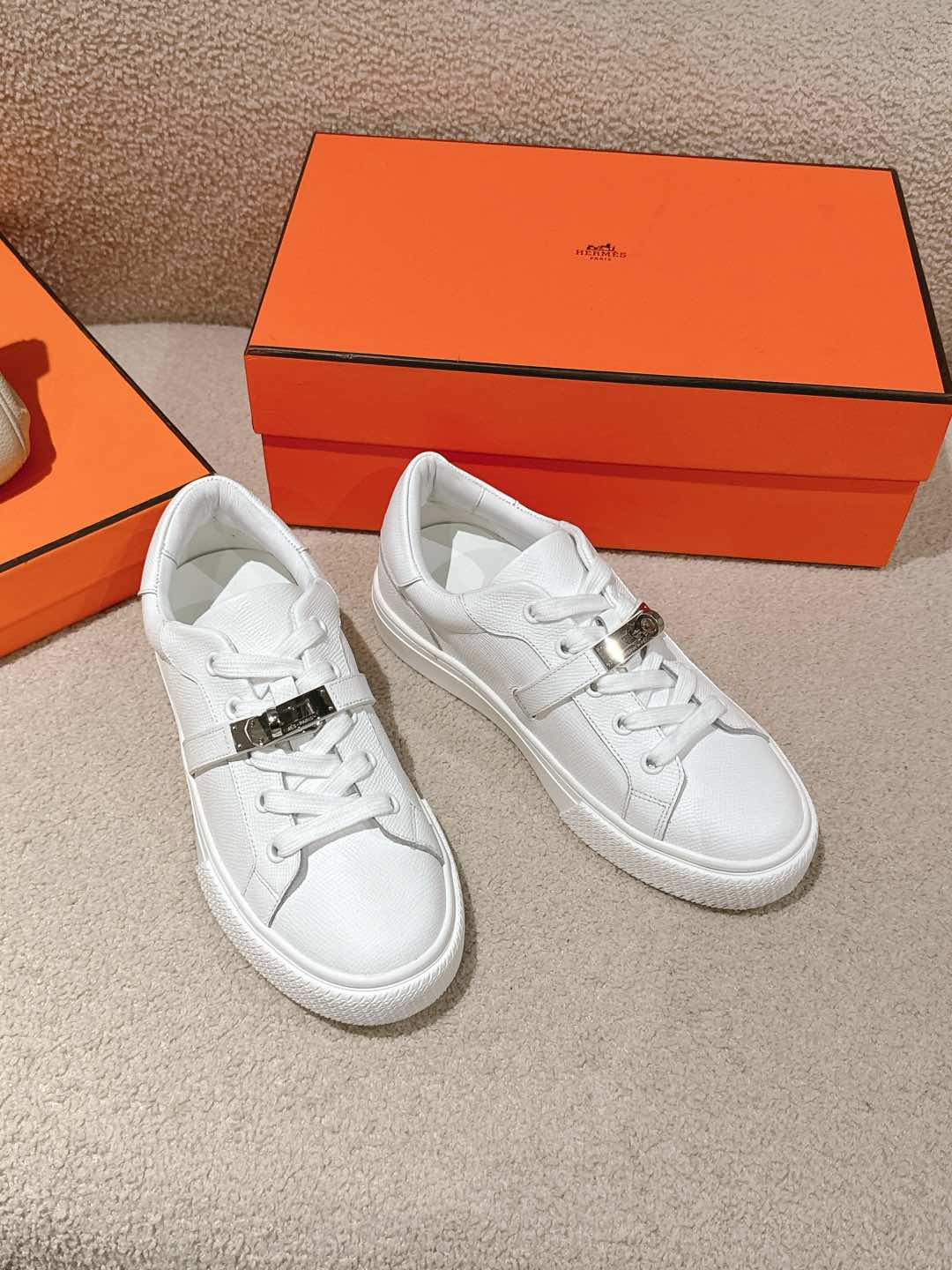 HERMES Epsom красоўкі унісекс вясна-восень класічныя модныя — высокая якасць