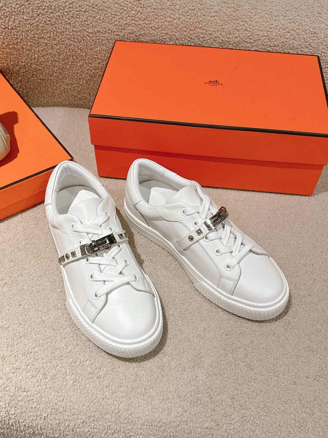 HERMES Epsom красоўкі унісекс вясна-восень стыльныя класічныя — высокая якасць