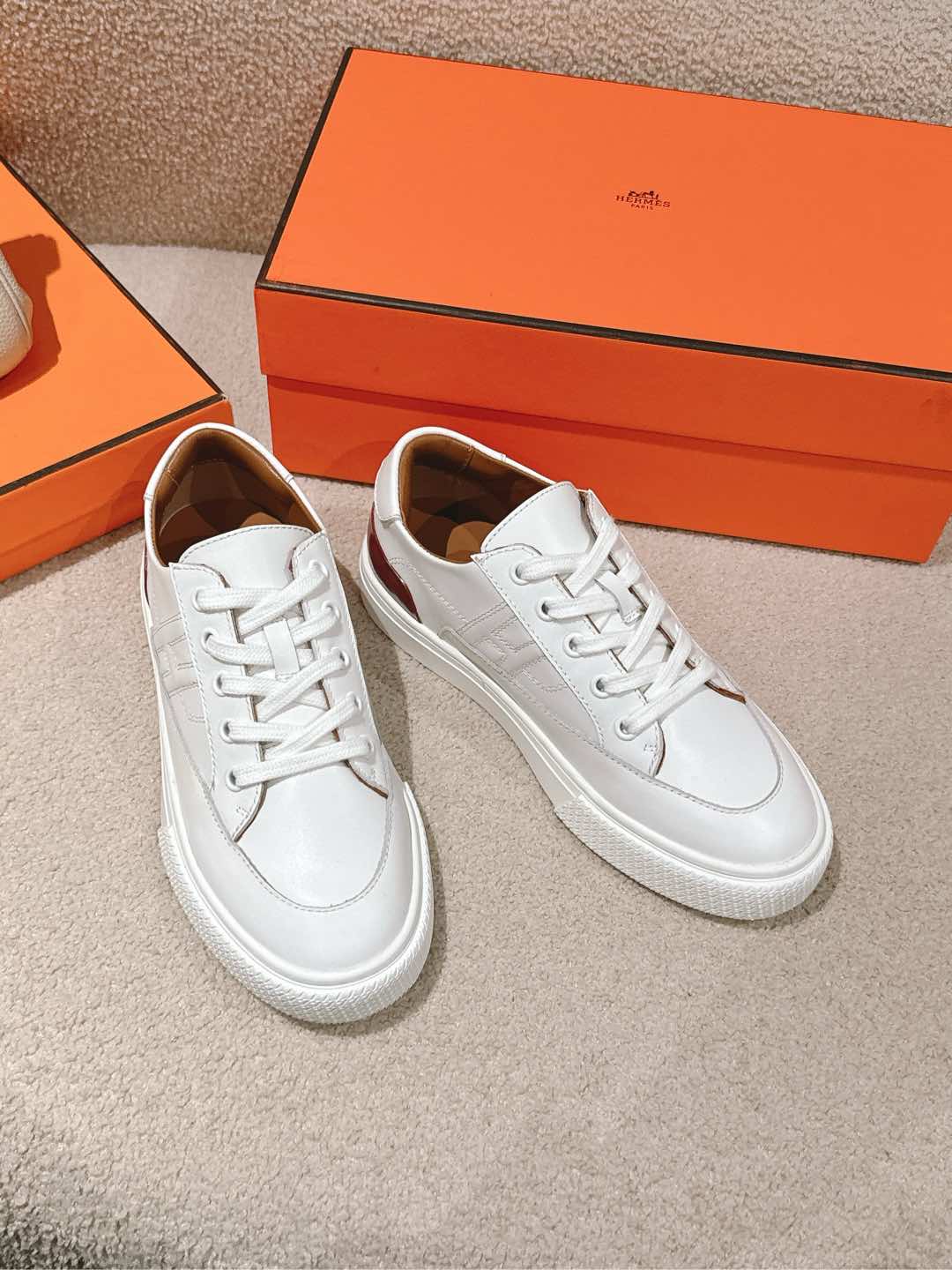 HERMES Epsom Кроссовки мужские и женские, весенне-осенние, стильные и классические — высокое качество