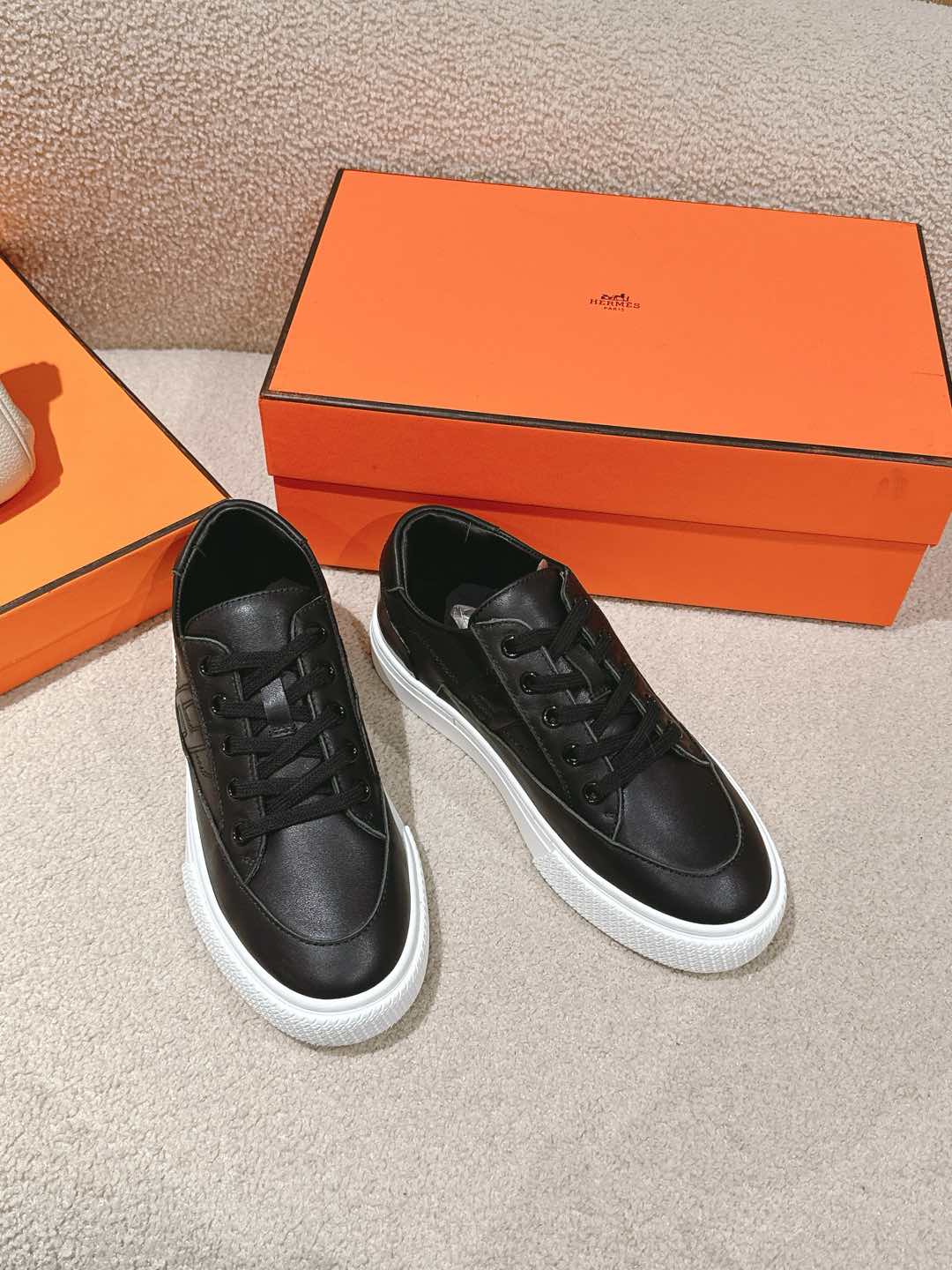 HERMES Epsom кроссовки мужские и женские, весенне-осенние, модная классика - высокое качество