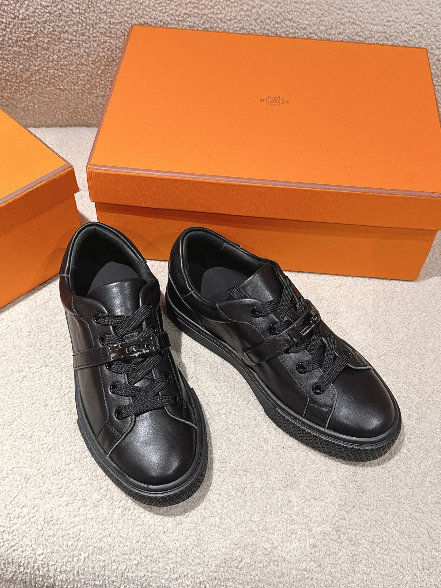 HERMES Epsom кроссовки мужские и женские, весенне-осенние, модная классика - высокое качество