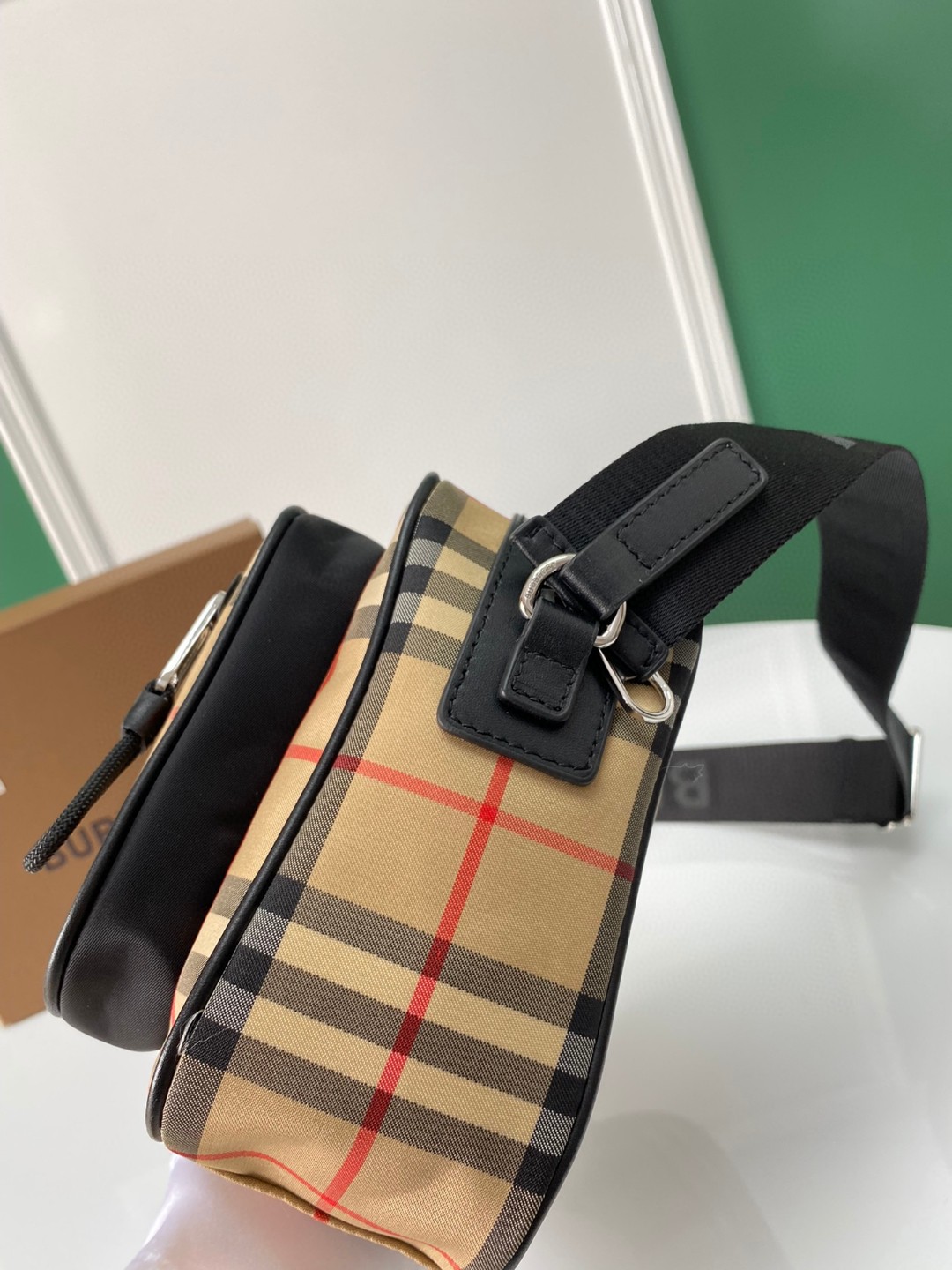 Burberry Vintage Check Crossbody Bag, Archive Beige - Adjustable Strap 6 a1696496074913 3747