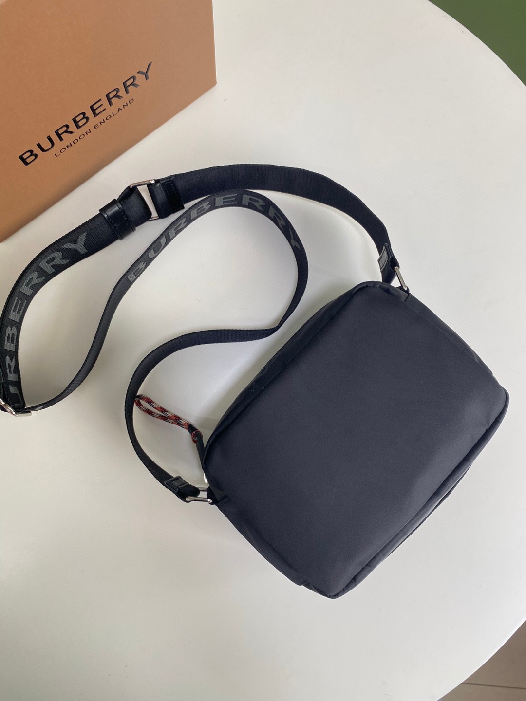 B Lightweight Nylon Crossbody Bag with Leather Trim & Equestrian Knight 5 a1696496353405 1761