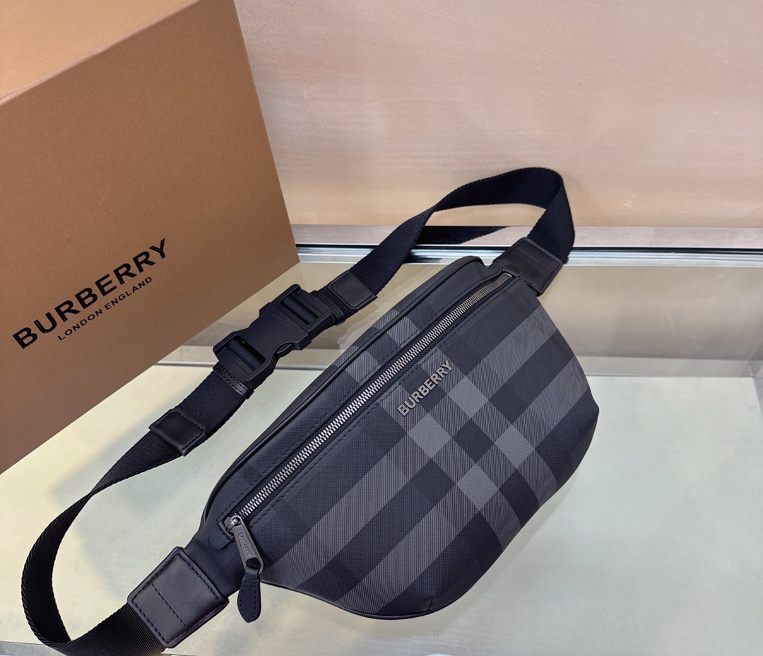 Burberry Lang Waist Bag in Signature Check with Leather Trim 5 a1698997806943 4007