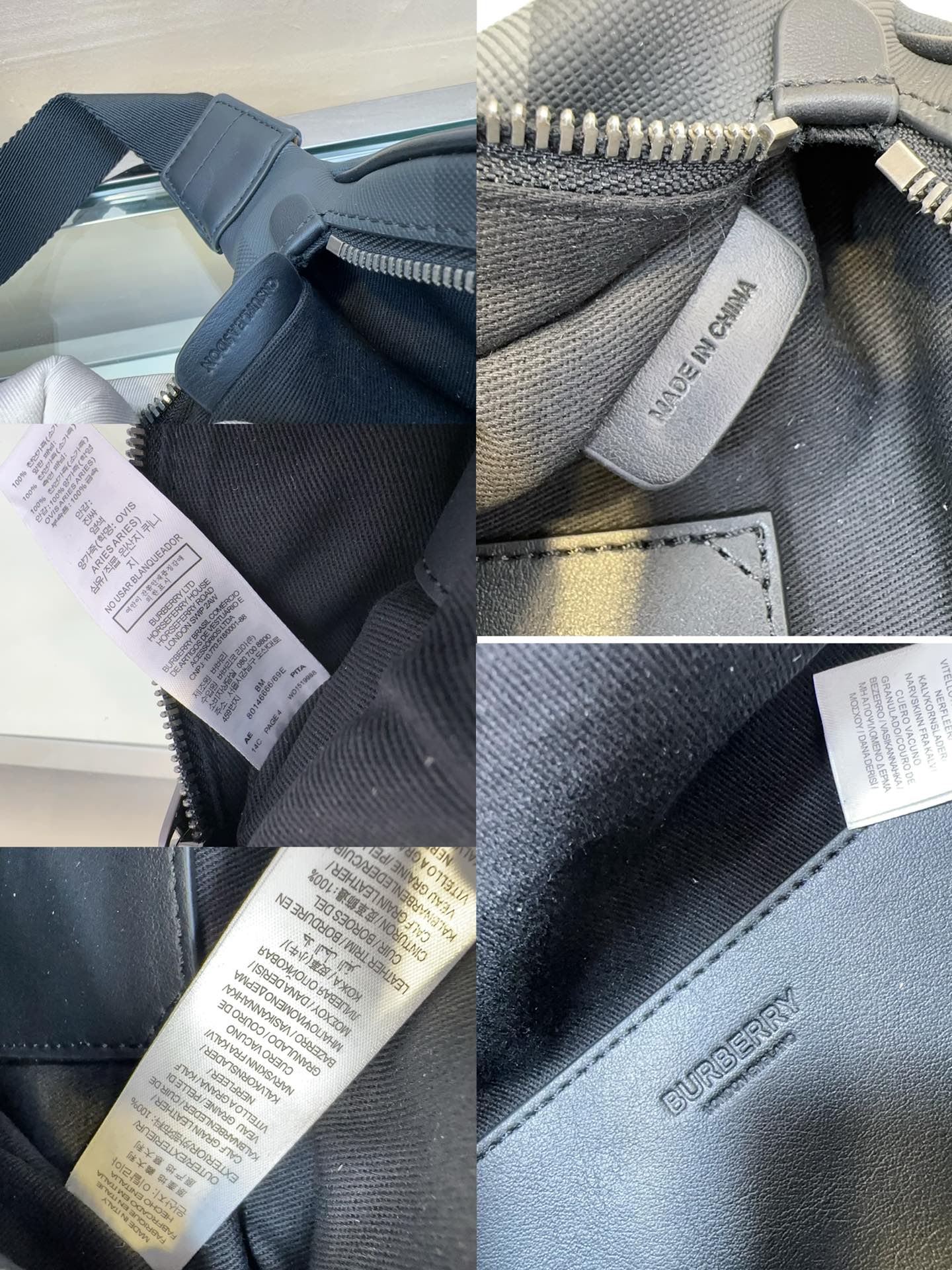 Burberry Lang Waist Bag in Signature Check with Leather Trim 10 a1698997806948 5807