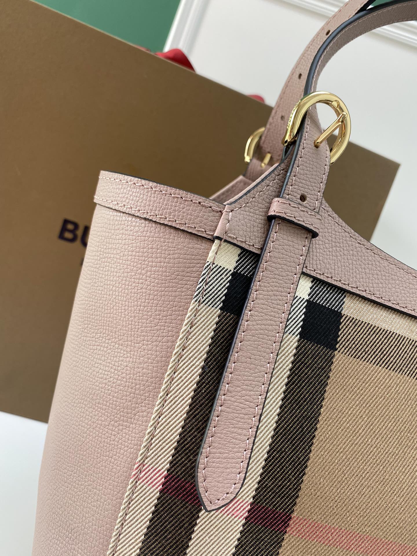 Burberry The Canter House Check Leather Tote Bag, 26 x 15.5 x 29.5cm 6 a1699257378914 0773