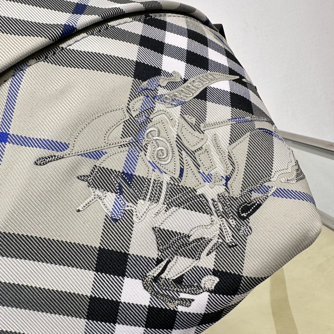 Burberry Exclusive Check Waist Bag with EKD Appliqué and Adjustable Strap 4 a1721114542768 2561