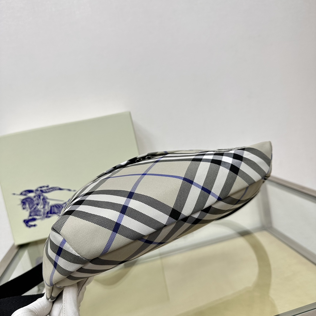 Burberry Exclusive Check Waist Bag with EKD Appliqué and Adjustable Strap 5 a1721114542768 3025