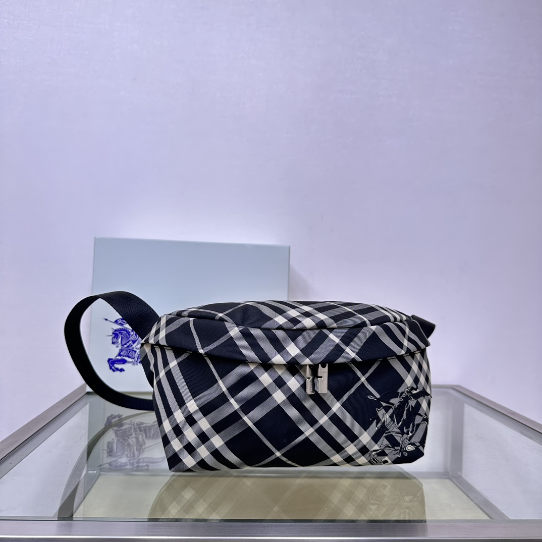 Burberry Exclusive Plaid Belt Bag with Equestrian Knight Design 3 a1722048938930 0251