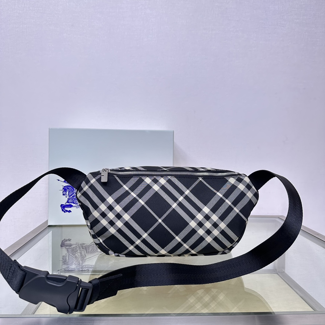 Burberry Exclusive Plaid Belt Bag with Equestrian Knight Design 2 a1722048938930 7807