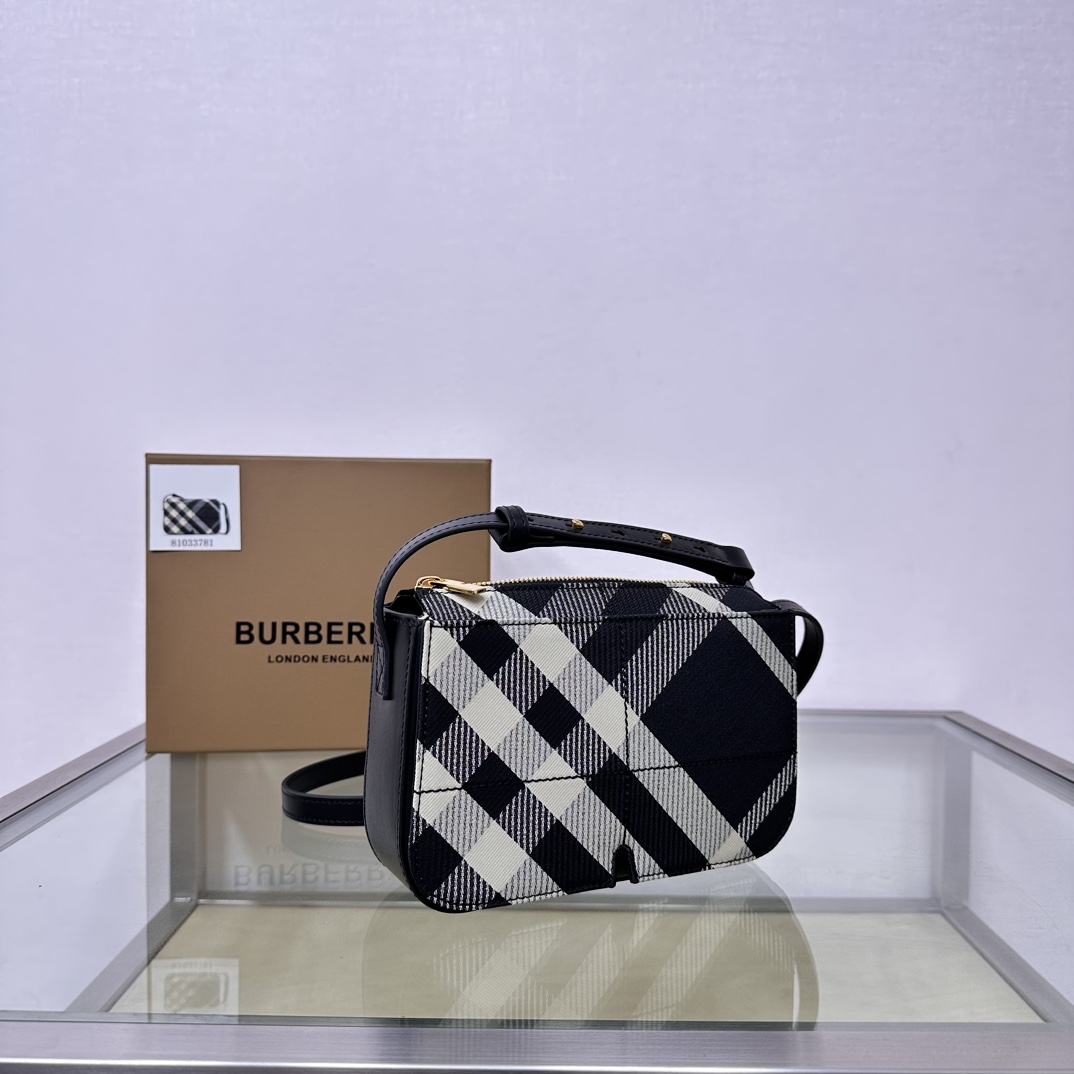 Burberry Cotton Blend Crossbody Bag with Check Pattern and Leather Strap 4 a1730790227045 2117