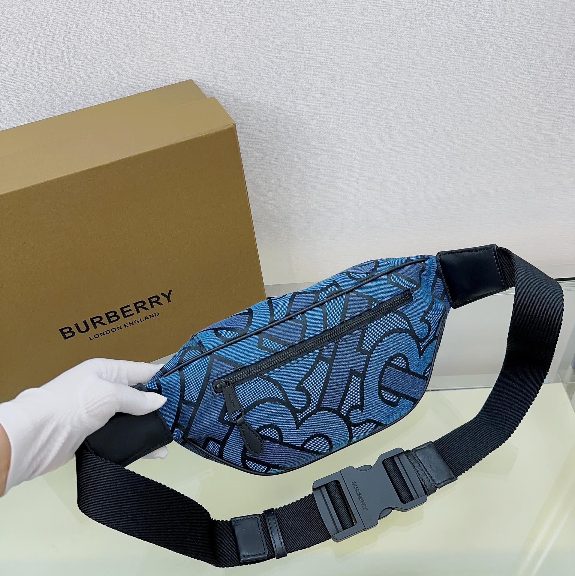 Burberry Jacquard TB Motif Belt Bag, Crossbody or Waist Pack 5 a1731930814244 8270