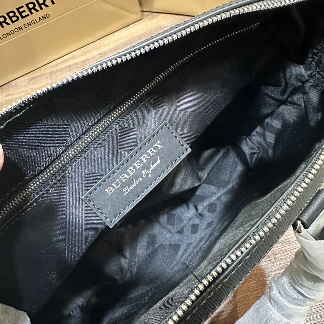 Men's full leather briefcase Real shot of delivery — photo 8