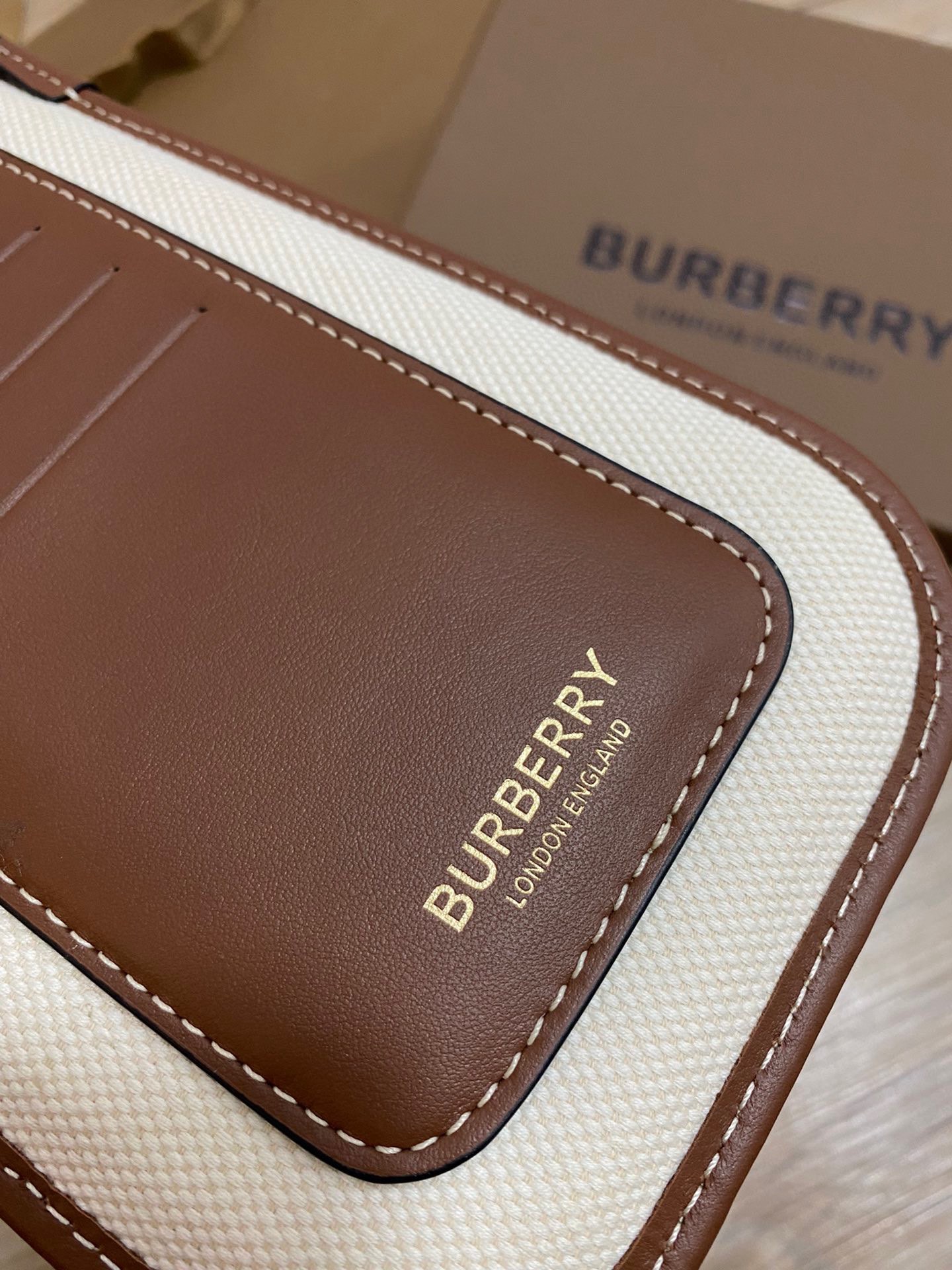 Burberry Canvas Phone Bag with TB Monogram, Crossbody Cellphone Holder 6 a1734326931853 7427