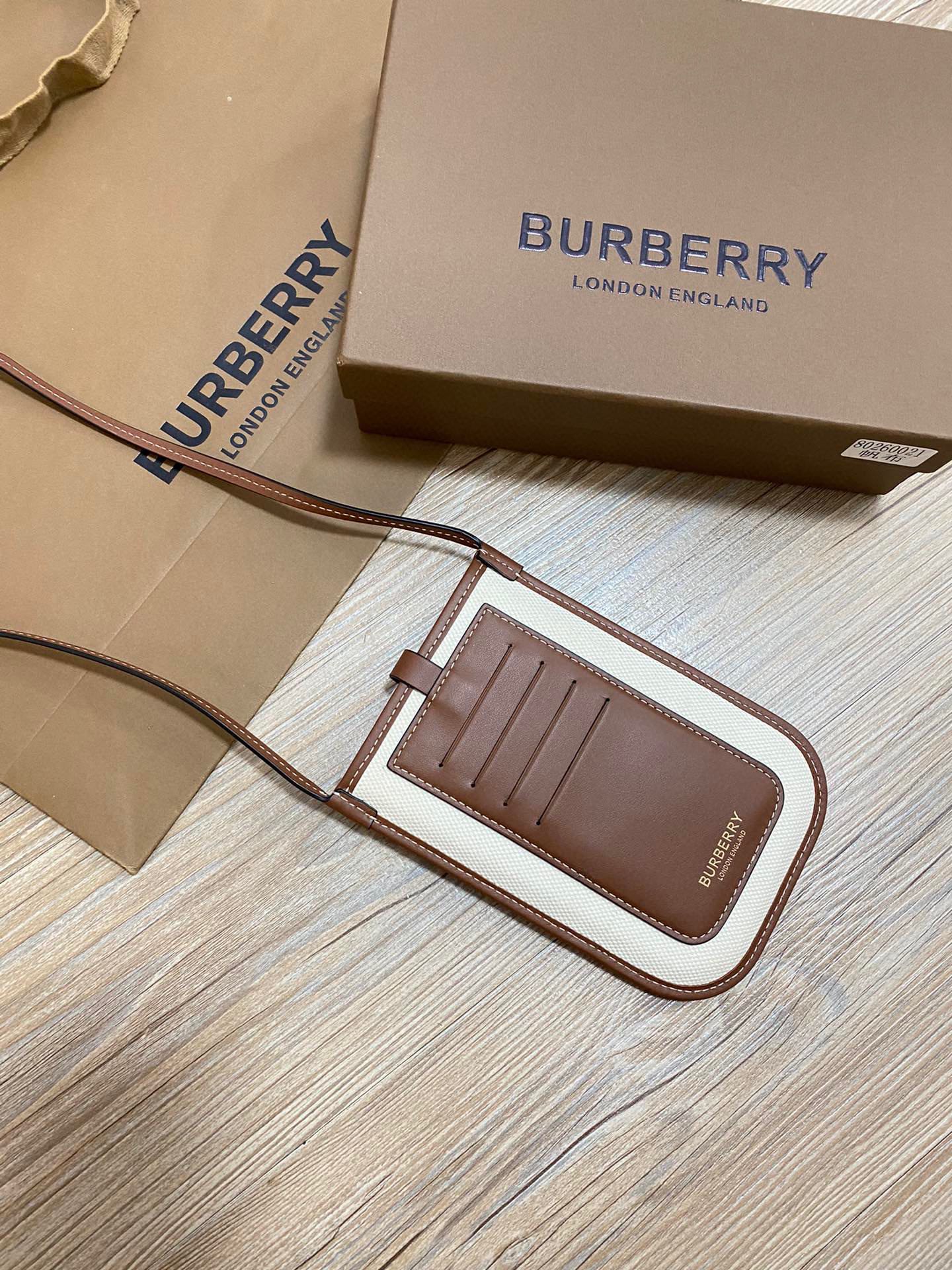 Burberry Canvas Phone Bag with TB Monogram, Crossbody Cellphone Holder 5 a1734326931855 0327
