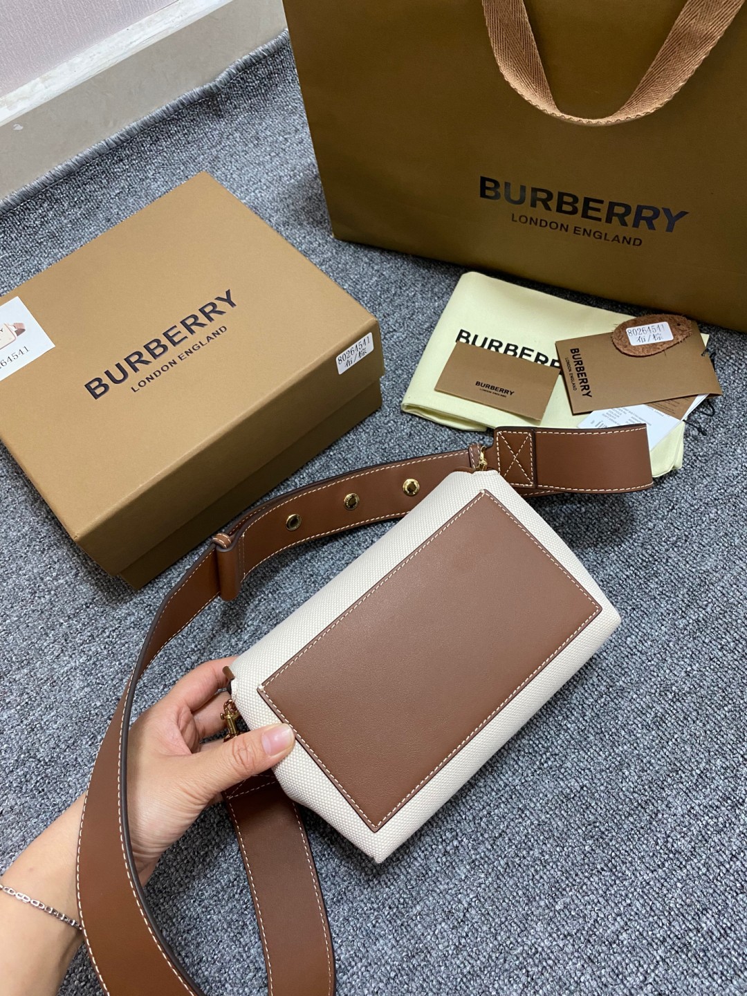 Burberry Horseferry Print Crossbody Bag | Cotton Canvas & Leather Detail 5 a1736322771525 0368