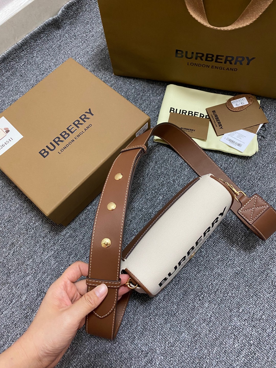 Burberry Horseferry Print Crossbody Bag | Cotton Canvas & Leather Detail 8 a1736322772505 5841