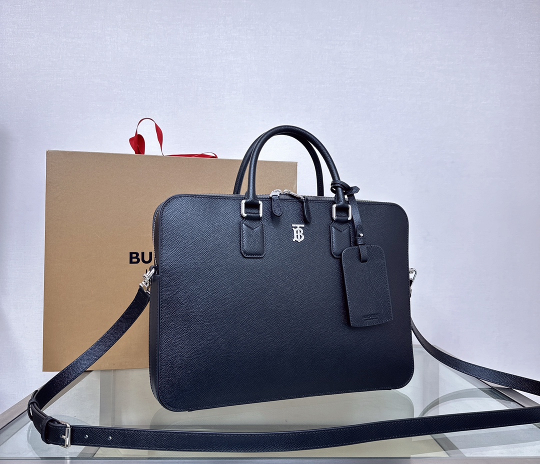 Burberry TB Briefcase Navy work