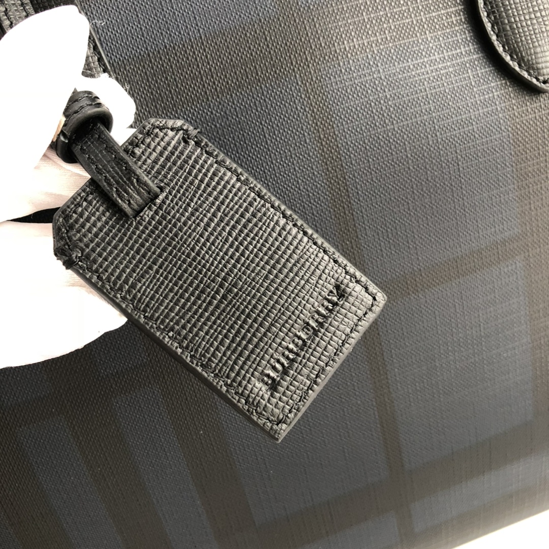 Burberry Briefcase Dark plaid small business