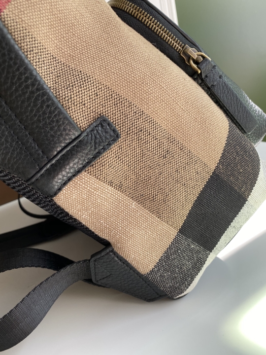 Burberry Canvas Check Backpack with Leather Trim - Commute in Style 2 a1744531301267 8852
