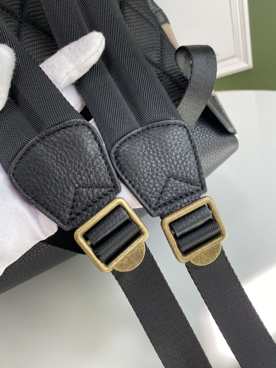 Burberry Canvas Check Backpack with Leather Trim - Commute in Style 8 a1744531302312 4058