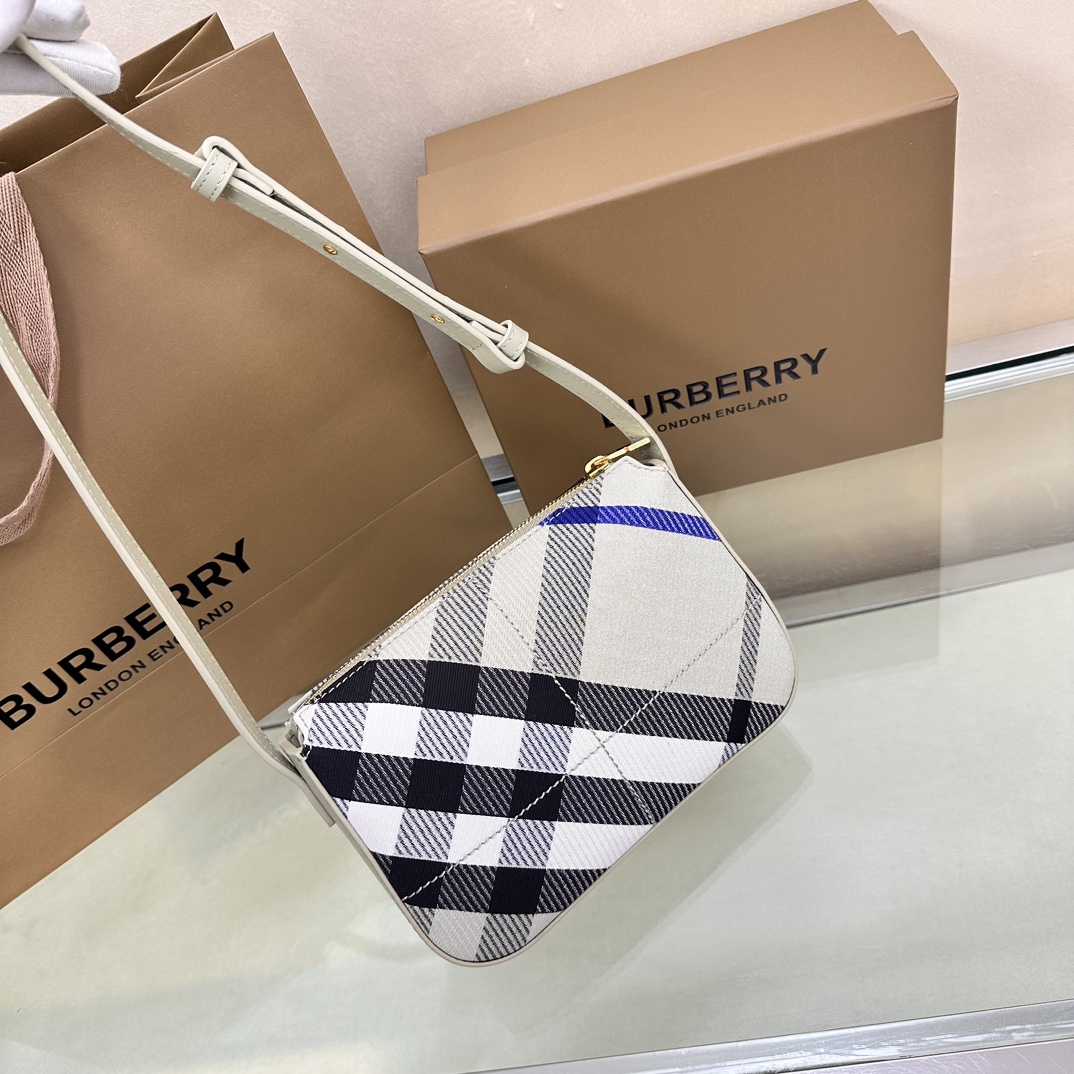 Burberry Cotton Blend Crossbody Bag with Signature Check Pattern 4 a1745312743916 4271