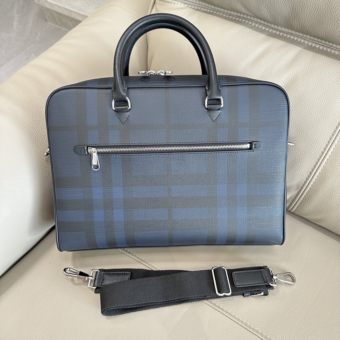 Burberry Ainsworth London Check Briefcase Blue briefcase photo 2