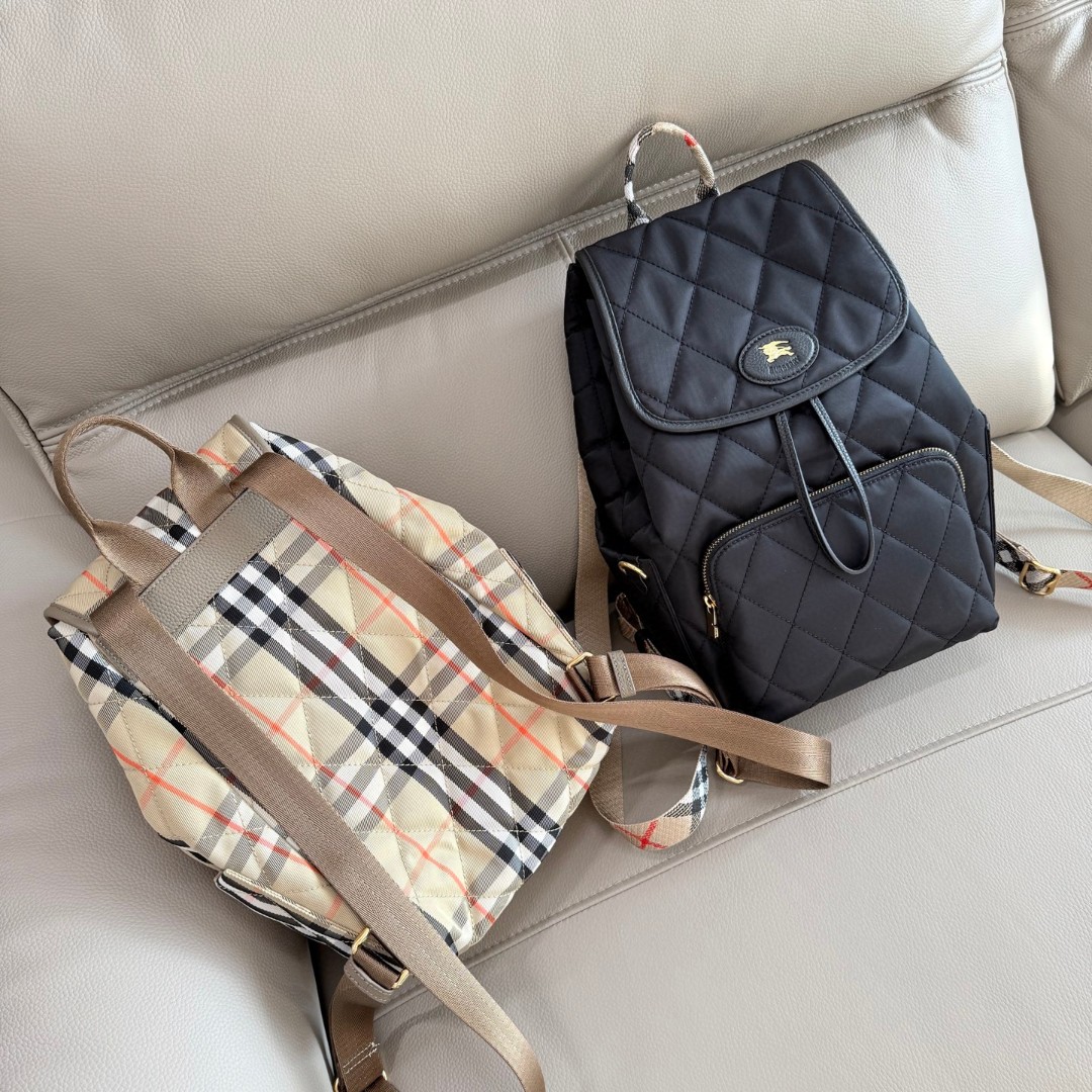 Burberry Double backpack with college style